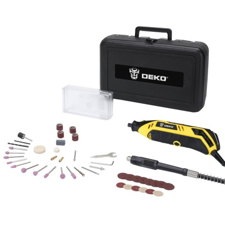 Гравер электрический DEKO DKRT200E DEKO 43 tools + case, 063-1411 купить в Когалыме