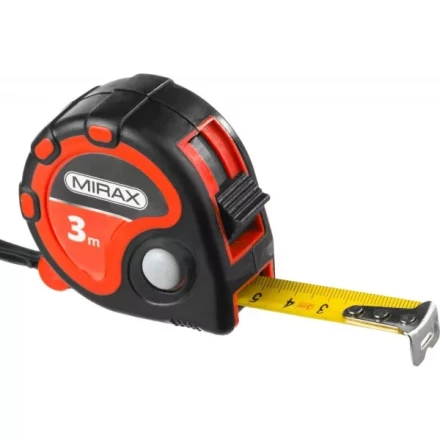 Рулетка MIRAX, 3 стопора, двухкомпонентный пластиковый корпус, 3мх16мм 34013-03-16 купить в Когалыме