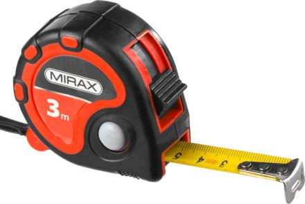 Рулетка MIRAX, 3 стопора, двухкомпонентный пластиковый корпус, 3мх16мм 34013-03-16 купить в Когалыме