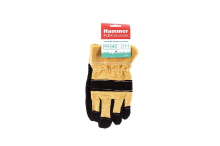 Спилковые перчатки повышенной прочности HAMMER 230-021 купить в Когалыме