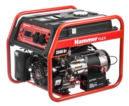 Бензоэлектростанция Hammer Flex GN4000E с электрозапуском купить в Когалыме