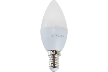 Лампа светодиодная EUROLUX LL-E-C37-6W-230-4K-E14 76/2/4 купить в Когалыме