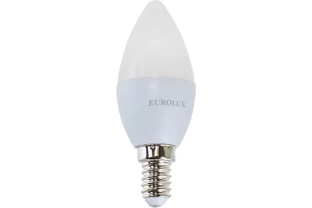Лампа светодиодная EUROLUX LL-E-C37-6W-230-4K-E14 76/2/4 купить в Когалыме