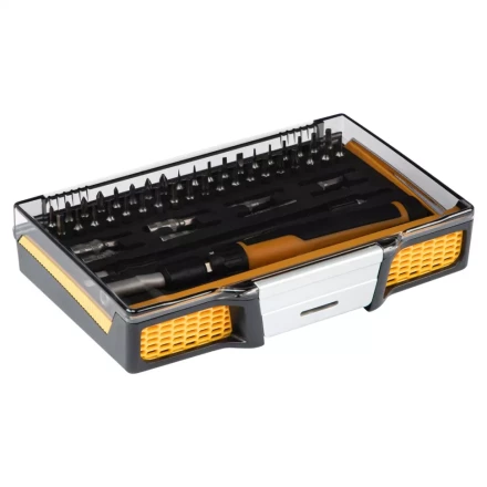 Отвертка с набором бит и торцевых головок для точных работ Denzel 7711599, гибкий привод, 48 шт, CrMo купить в Когалыме