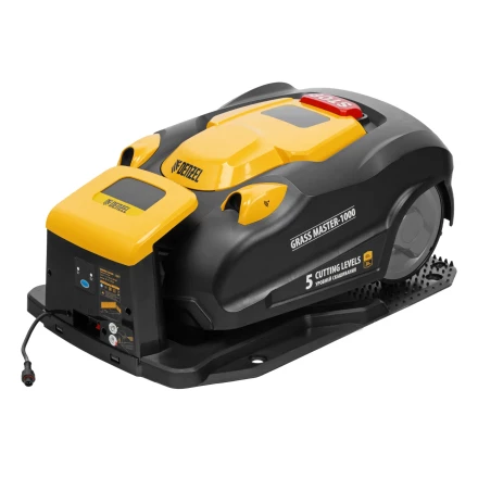 Робот-газонокосилка Grass Master 1000, ультразвуковой датчик, 3 Ач, LCD дисплей, Wi-Fi // Denzel купить в Когалыме