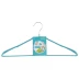 Вешалка метал для верхней одежды с прорезиненным противоскользящим покрытием 45 см бирюзовая ELFE 92926 купить в Когалыме