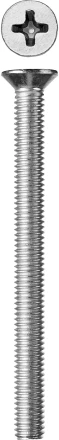 Винт ЗУБР "МАСТЕР" DIN 965, класс прочности 4.8, оцинкованный, M6x75мм, 5кг 303110-06-075 купить в Когалыме