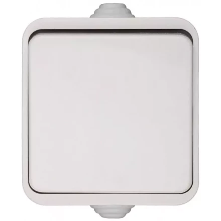 Выключатель СВЕТОЗАР БАТТЕРФЛЯЙ одноклавишный, цвет белый,10А/~250В SV-54330-W купить в Когалыме