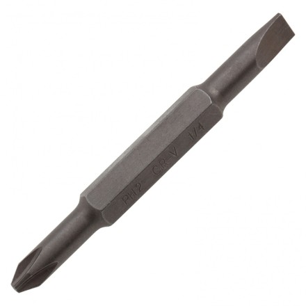 Отвертка комбинированная Denzel, SL3/16&quot;-PH1, SL1/4&quot;-PH2, 3-х компонентная рукоятка, 7713381 купить в Когалыме