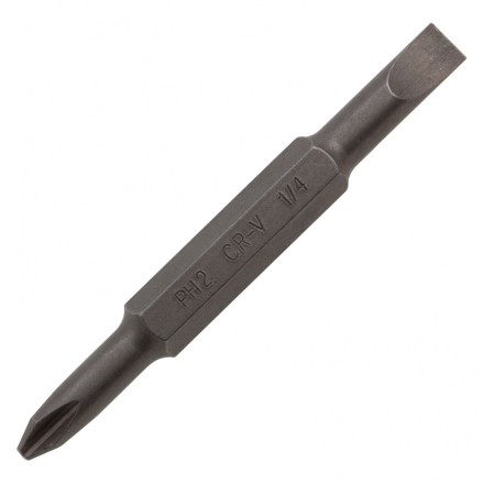 Отвертка комбинированная Denzel, SL3/16&quot;-PH1, SL1/4&quot;-PH2, 3-х компонентная рукоятка, 7713381 купить в Когалыме