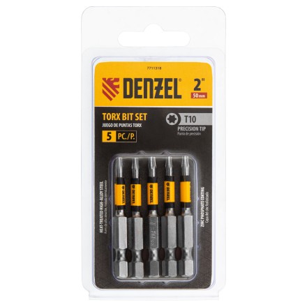 Бита T10x50, 5 шт. Denzel 7711318 купить в Когалыме