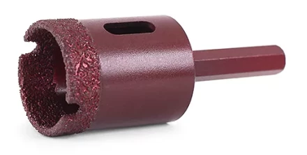 Алмазная коронка MESSER по камню с шестигранным хвостовиком (вакуумное спекание алмазов) 60 мм купить в Когалыме