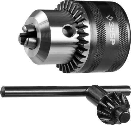 Патрон ЗУБР "ЭКСПЕРТ" цельнометаллический для станка, конус морзе, с ключом, 16мм 29084-16 купить в Когалыме