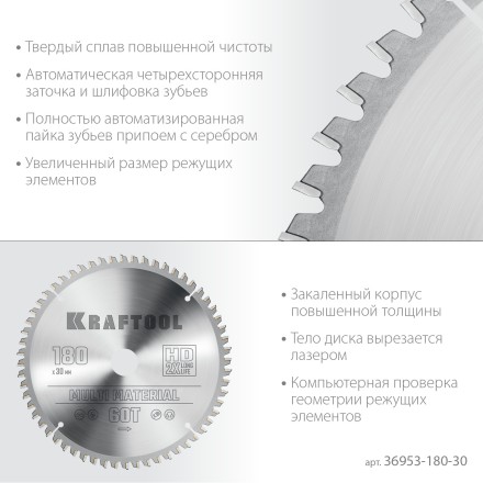 Диск пильный Multi Material, повышенный ресурс 36953-180-30 купить в Когалыме