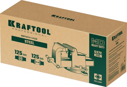 Тиски KRAFTOOL STEEL стальные 32701-125 купить в Когалыме