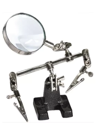 Зажим для пайки "Третья рука" с лупой SPARTA 914605 купить в Когалыме