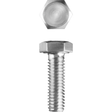 Болт ЗУБР "МАСТЕР" с шестигранной головкой, ГОСТ 7798-70, класс прочности 5.8, оцинкованный, M5x16мм, 5кг 303080-05-016 купить в Когалыме