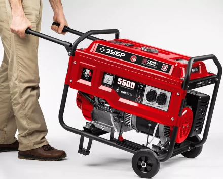 ЗУБР № 2 для генераторов мощностью свыше 4000 Вт, набор колес + рукоятка (НКР-2) купить в Когалыме