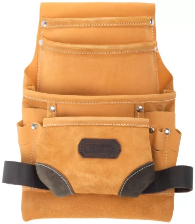 Сумка KRAFTOOL поясная для инструментов, натуральная кожа, 10 карманов 1-38531 купить в Когалыме