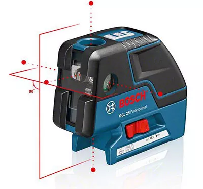 Нивелир лазерный BOSCH GCL 25 Prof +BS 150 проекция купить в Когалыме