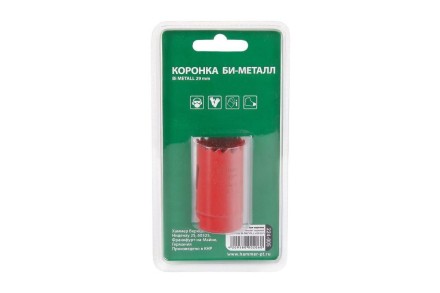 Коронка биметаллическая HAMMER Ф29х38мм 5/8&quot; BiMETALL (224-005) купить в Когалыме