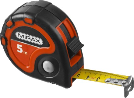 Рулетка MIRAX, 3 стопора, двухкомпонентный пластиковый корпус, 5мх25мм 34013-05-25 купить в Когалыме