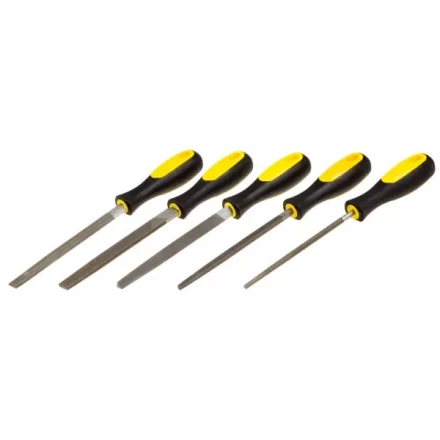 Набор STAYER "PROFI": Напильники с двухкомпонентной рукояткой,плоский,полукруглый,трехгран,квадратный,круглый,№2,150мм 1681-15-H5_z01 купить в Когалыме