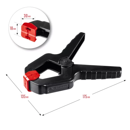 ЗУБР МЗ-100, 100 х 75 мм, пружинный зажим (32247-10) купить в Когалыме