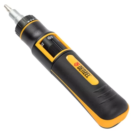 Отвертка реверсивная с револьверным механизмом Denzel 7711601, 11 шт, сталь S2 купить в Когалыме