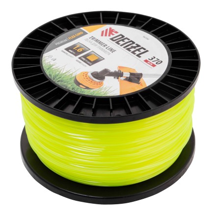 Леска для триммера квадрат 1,6мм х 370м, на DIN катушке FLEX CORD// Denzel 96290 купить в Когалыме