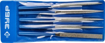 Набор ЗУБР "ЭКСПЕРТ" Надфили с алмазным напылением в пакете PVC, P 140, 160х80мм, 5 предметов 33386-160-H5 купить в Когалыме