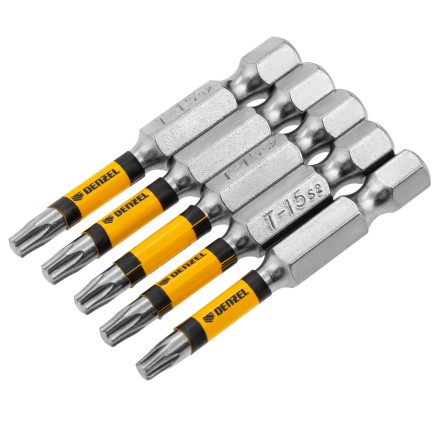 Бита T15x50, 5 шт. Denzel 7711319 купить в Когалыме