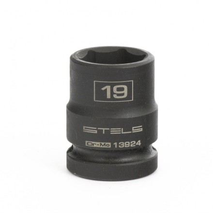 Головка ударная шестигранная 19 мм 1/2&quot; CrMo Stels 13924 купить в Когалыме