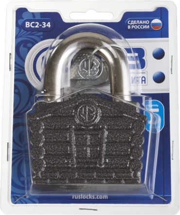 Замок навесной, дисковый механизм секрета, ВС2-34 37220-34 купить в Когалыме