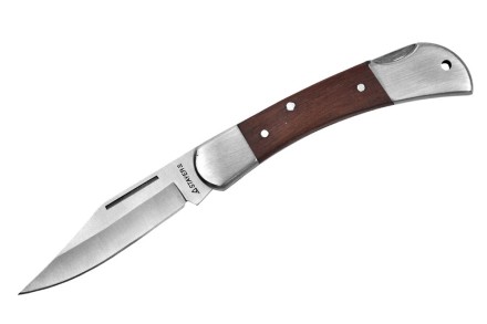 Нож STAYER складной с деревянными вставками, средний 47620-1_z01 купить в Когалыме