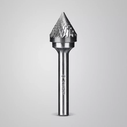 Зубр Твердосплавная борфреза J - зенкер с вершиной 60°, 16 х 14 мм (28808-16-14) купить в Когалыме