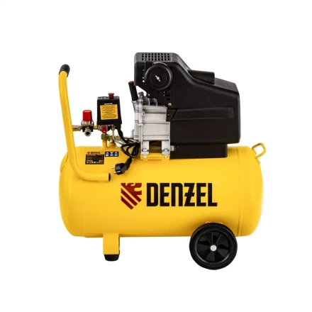 Компрессор воздушный прямой привод DC1700/50, 1.7 кВт, 50 литров, 260 л/мин Denzel 58164 купить в Когалыме