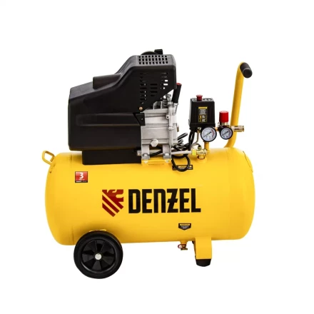 Компрессор воздушный прямой привод DC1700/50, 1.7 кВт, 50 литров, 260 л/мин Denzel 58164 купить в Когалыме