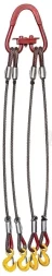 Строп канатный четырехветвевой 4СК 12.5 т L=2 м Звено РТ-3 с кч Гост 5.0 т опрессовка