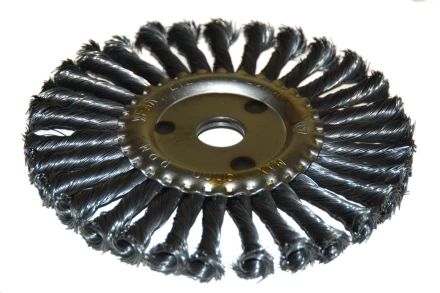 Щетка для УШМ Ф222/115 мм дисковая сталь витая 51583 купить в Когалыме