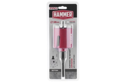 Коронка алмазная HAMMER Ф 68мм (242-503) купить в Когалыме