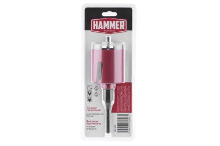 Коронка алмазная HAMMER Ф 68мм (242-503) купить в Когалыме