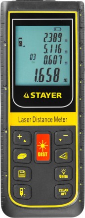 Дальномер PRO-Control лазерный, дальность 100м, точность 2мм, STAYER Professional 34959 34959 купить в Когалыме