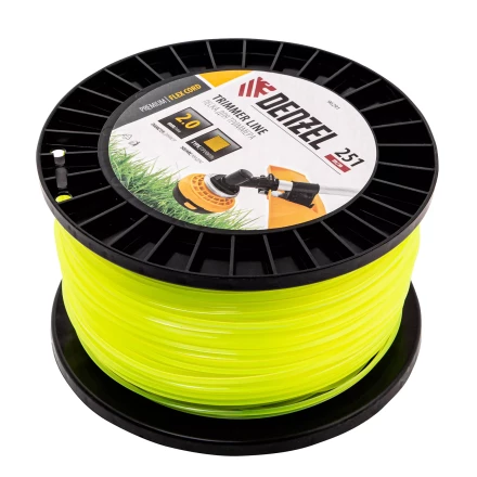 Леска для триммера квадрат, 2,0мм х 251м, на DIN катушке FLEX CORD// Denzel 96291 купить в Когалыме