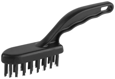 Щетка ЗУБР "ЭКСПЕРТ" проволочная стальная малая с пластмассовой ручкой, 4 ряда 35012-4_z01 купить в Когалыме