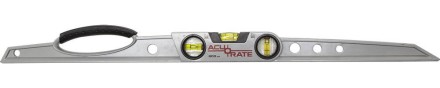 Уровень ЗУБР &quot;ACURATE 2&quot; литой алюминиевый, фрезерованный, эргономичная рукоятка, 3 ампулы, 80 см 34592-080 купить в Когалыме