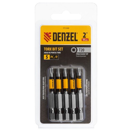 Бита T20x50, 5 шт. Denzel 7711320 купить в Когалыме