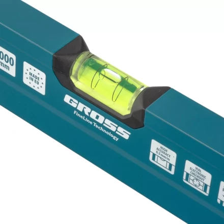 Уровень алюминиевый 1500 мм 2 рукоятки фрезеровка 3 глазка Prazision Gross 34444 купить в Когалыме