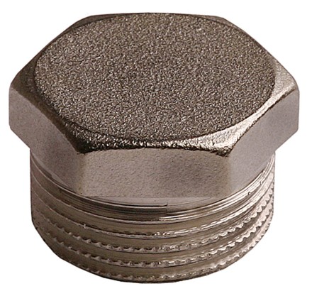 Заглушка GENERAL FITTINGS никелированная латунь, 6-ти гранная головка, наружная резьба, 1&quot; 51097-S-1 купить в Когалыме