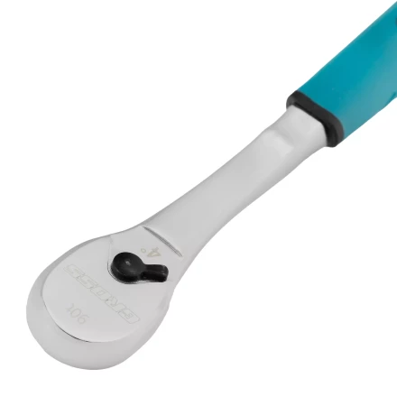 Ключ-трещотка 1/4" Gross 14053, CrV, 90 зубьев, усиленный, хром купить в Когалыме